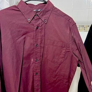 Maroon dress shirt